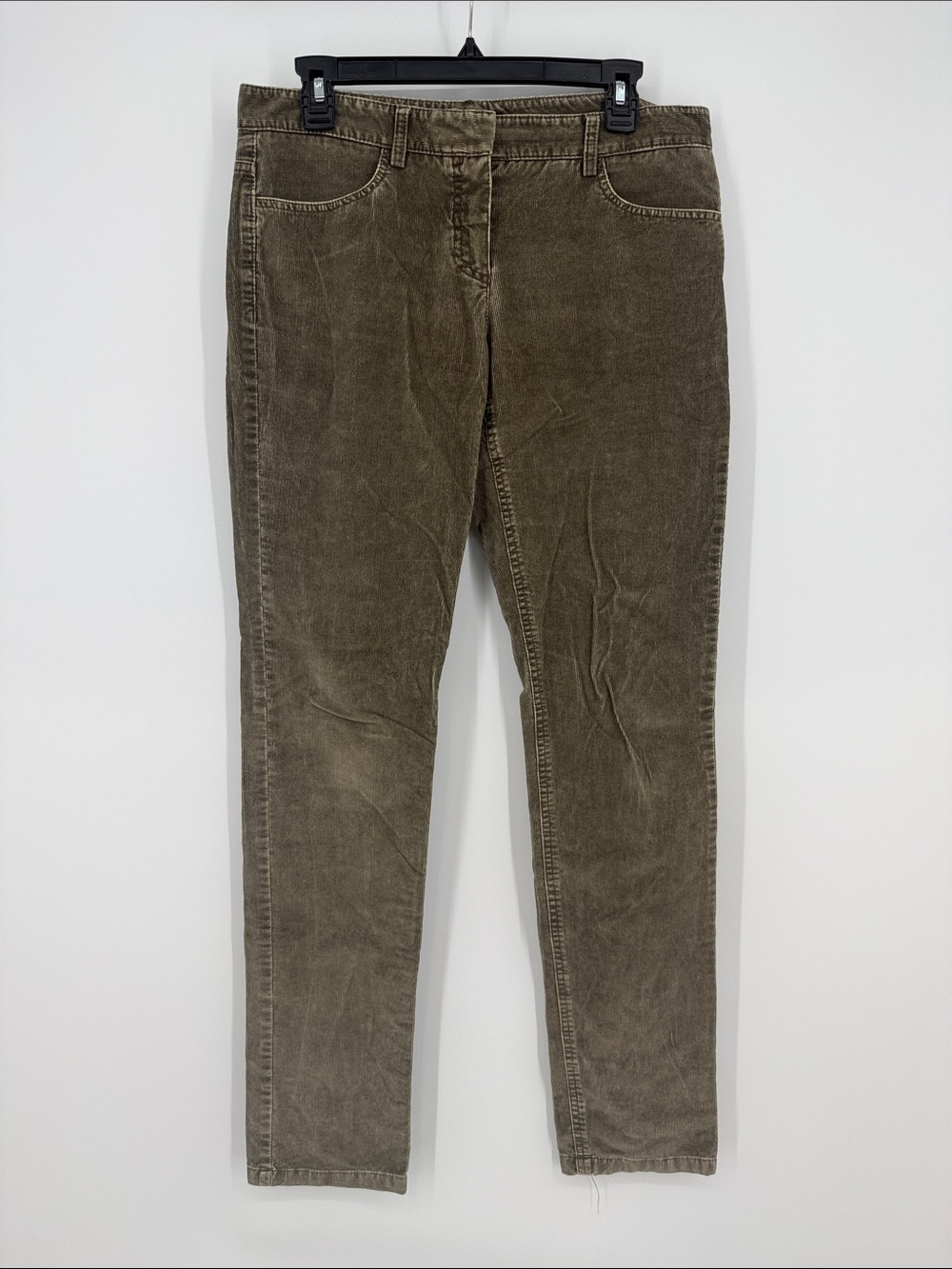 Theory Beige Skinny Corduroy Pants Size 8